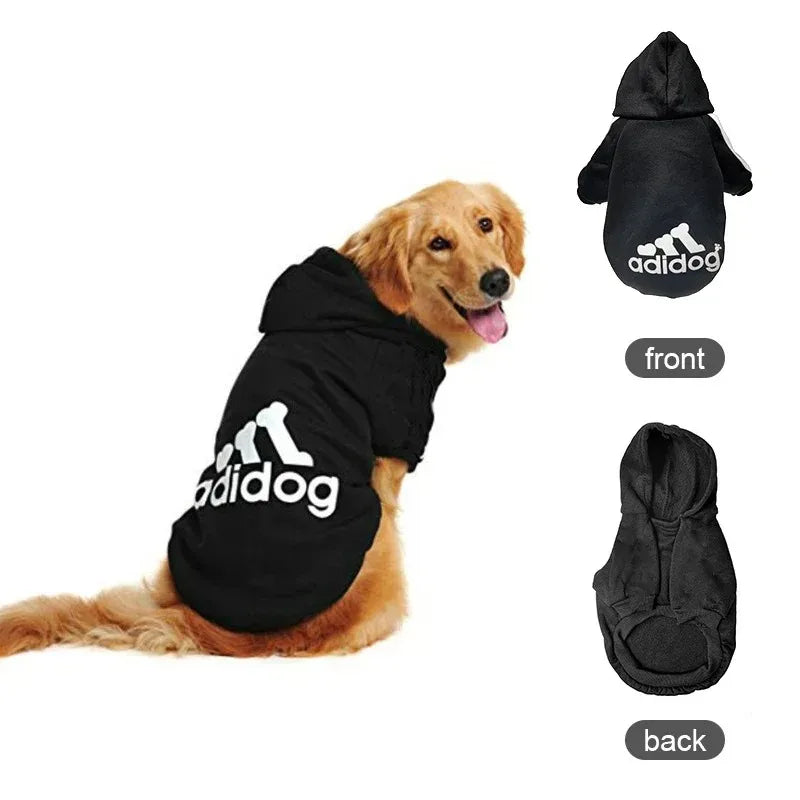 Adidog Autumn Winter Warm Dog Clothes Dog Hoodies Pet Warm Coat for Medium Large Dog Jacket Sweater Puppy French Bulldog