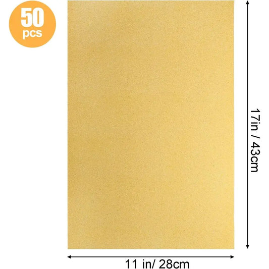 50 Pieces 11x17 Inch Bird Cage Liner Paper, Pet Bedding Accessories for Parrot Cages