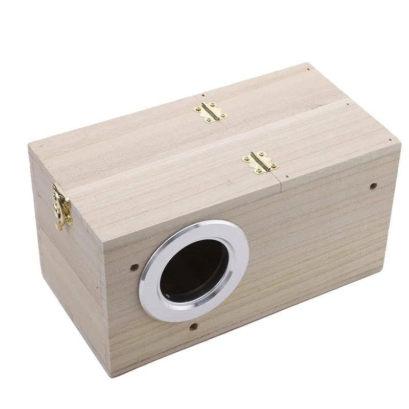High Quality Wooden Bird Cage Nesting Box Breeding Hatching Nest for Parakeet Budgies Cocktail Finch Lovebird Parrot Birdhouse