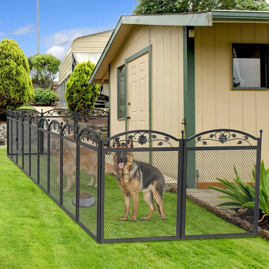 8 Panels Large Heavy Duty Dog Pet Playpen Exercise Enclosure Pet Whelping Pen Box