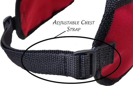 Service Dog Vest with Adjustable Straps, Zippered Pockets & Poop Bag Grommet - Purple