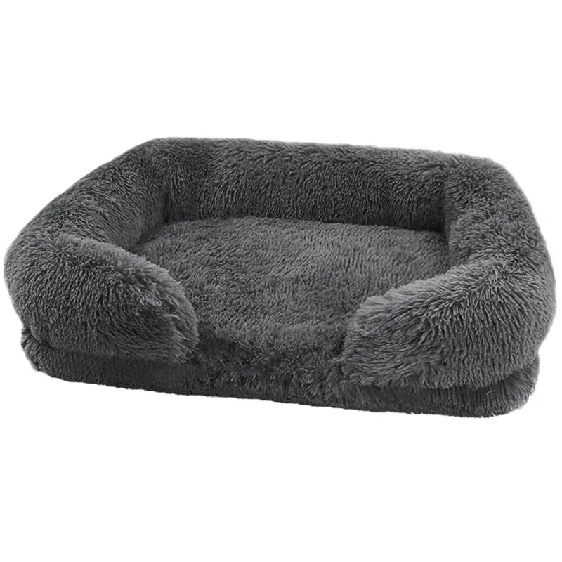 Thickened orthopedic dog bed for large dogs - egg sponge, easy to remove and wash plush cover.