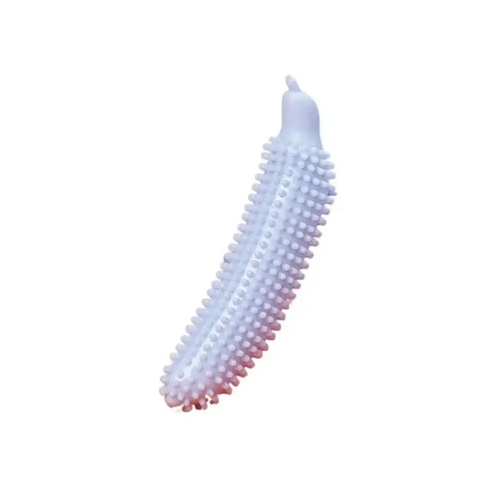 Dog Teeth Grinding Stick Cucumber Shape Bite Resistant TPE Dog Chew Toy Wear Resistant Pet Molar Stick Teeth Cleaning