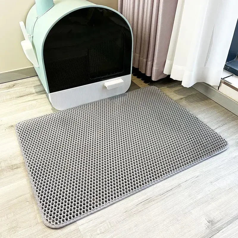 Cat Litter Mat Pet Toilet Waterproof Double Layer Pet Litter Box Mat Nonslip Sand Cat Washable Mat