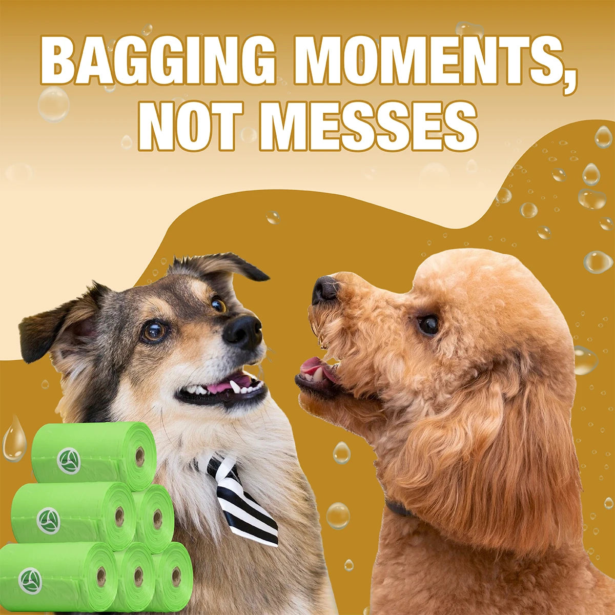 900PCS Dog Poop Bags Rolls – Leak-Proof Biodegradable Pet Waste Bags 9x13 Inch, Easy Tear Dispenser Refill Garbage Bags