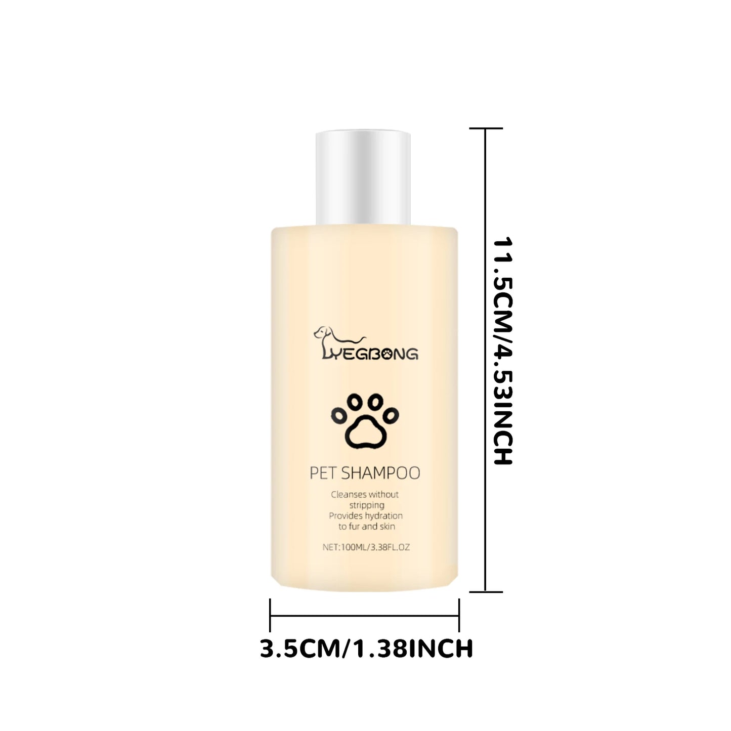 Yegbong Gentle Pet Cleaning Shampoo Mild Remove Dirt Reduce Tangles Restore Shine Smoothing Hair Daily Grooming Care Pet Shampoo