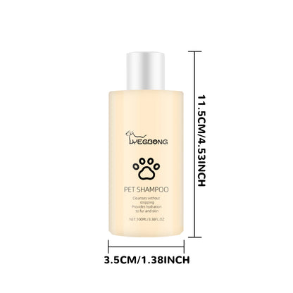 Yegbong Gentle Pet Cleaning Shampoo Mild Remove Dirt Reduce Tangles Restore Shine Smoothing Hair Daily Grooming Care Pet Shampoo