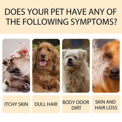 Yegbong Gentle Pet Cleaning Shampoo Mild Remove Dirt Reduce Tangles Restore Shine Smoothing Hair Daily Grooming Care Pet Shampoo