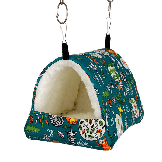 Parrot hammock Hamster Thickening nest Small pet Xuanfeng Bird Peony bird Bird's Nest winter Warm sleeping bag Squirrel