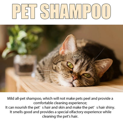 Yegbong Gentle Pet Cleaning Shampoo Mild Remove Dirt Reduce Tangles Restore Shine Smoothing Hair Daily Grooming Care Pet Shampoo