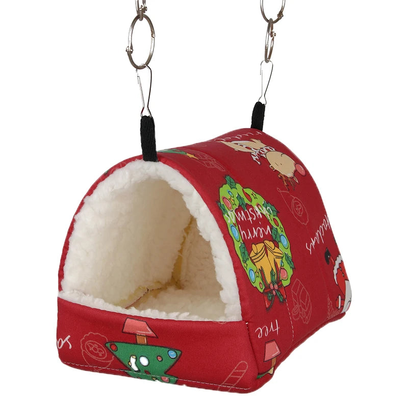 Parrot hammock Hamster Thickening nest Small pet Xuanfeng Bird Peony bird Bird's Nest winter Warm sleeping bag Squirrel