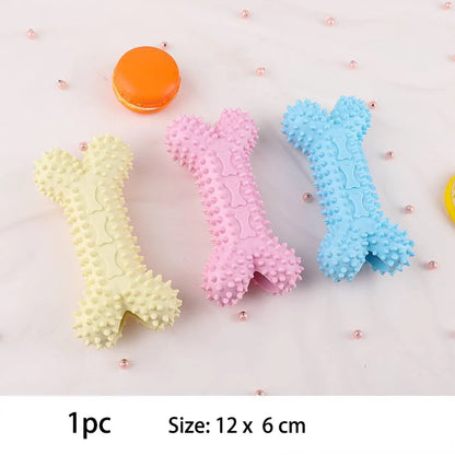 Pet Dog Toys For Small Dog Chews TPR Knot Toys Bite Resistant Molar Teeth Cleaning Dog Training