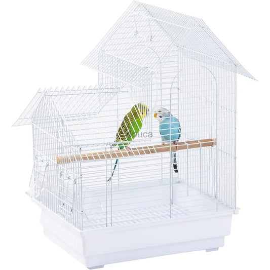 Compact Bird Cage Kit for Small Birds with Accessories - Ideal for Parakeets, Lovebirds, Parrotlets, and Canaries