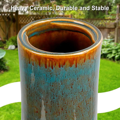 Bird Bath for Outdoors, 21.5 inch Heavy Duty Bird Bath, Weather-Resistant Birdbath for Outdoor Garden Use, Attracts Birds