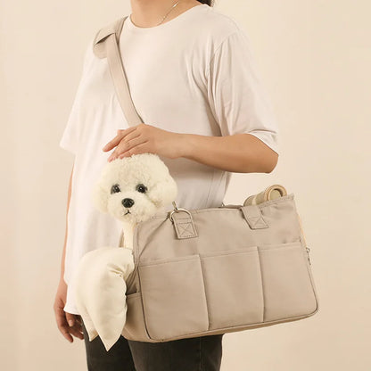 Cat Carrier Breath Side Backpack Dog Carriers Pet Crossbody Shoulder Bag Outdoor Travel Backpack For Small Dogs Cats Outgoing