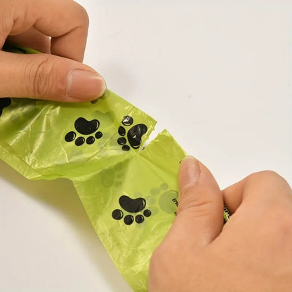 10-pce Best Seller! Degradable Dog Waste Bags - Thickened Leak-Proof No Dirty Hands Portable Rolled Outdoor Dog Walking