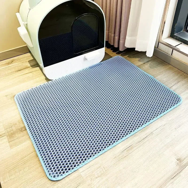 Cat Litter Mat Pet Toilet Waterproof Double Layer Pet Litter Box Mat Nonslip Sand Cat Washable Mat
