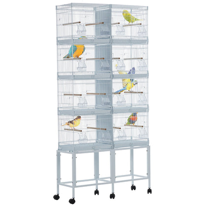 Extra Large Bird Cage with Rolling Stand Spacious Wrought Iron Parakeet Cage Playstand for Parrots Cockatiels Conures Lovebirds