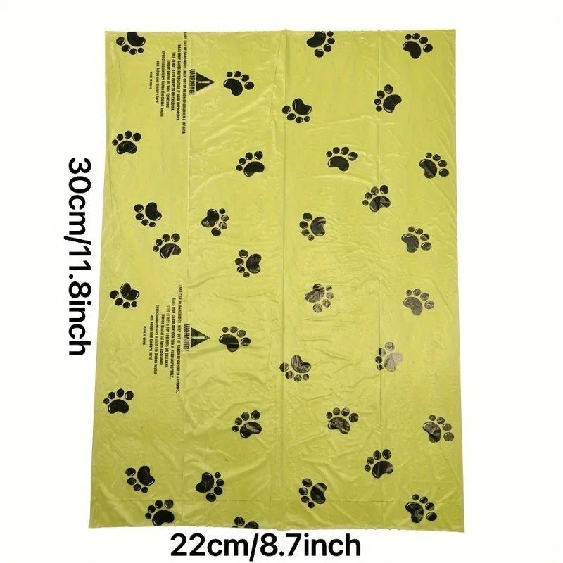 10-pce Best Seller! Degradable Dog Waste Bags - Thickened Leak-Proof No Dirty Hands Portable Rolled Outdoor Dog Walking