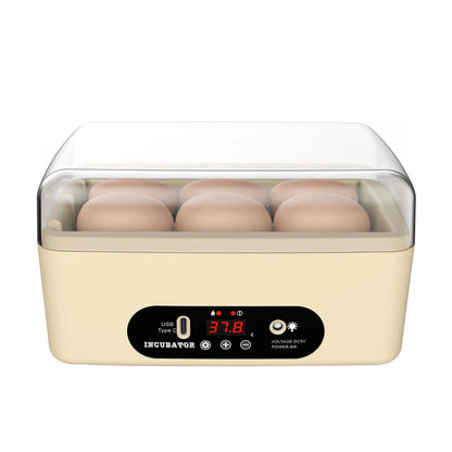 Fully Automatic Incubator For Egg Chick Poultry Intelligent Bionic Chicken Duck Pigeon Incubator USB Charge 24-hour Thermostatic