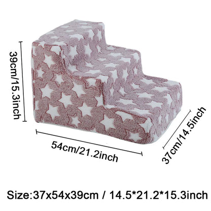 Stairs Cat Dog Ladder 3 4 Step Stairs for Dogs Puppy Ramp Detachable Sponge Pet Ladder Accessories
