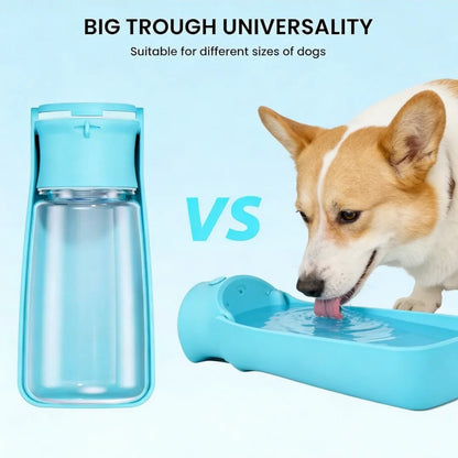 1 PC Blue Pet Feeding Cup, Leak Proof Portable Pet Water Bottles For Dogs, Puppy Water Dispenser With Drinking Feeder For Travel