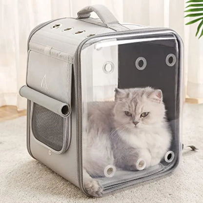 Cat Backpack Carrier Large Pet Backpack Carrier 17lbs Load-Bearing Ventilated Design Dog Backpack Carrier for Small Dogs Sturdy
