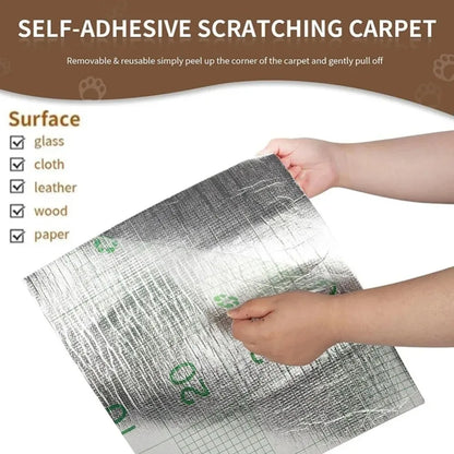 Self-Adhesive Trimmable Cat Scratching Carpet Sofa Furniture Protector