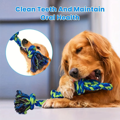 Knot Dog Toys Indestructible Durable Dog Chew Toys Tug Of War Interactive Toys Suitable For Medium And Large Dogs