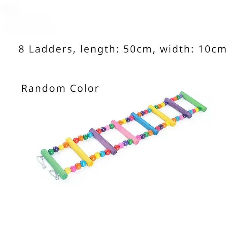 Bird Parrot Toys Hanging Ladders Hammock Swing Toy