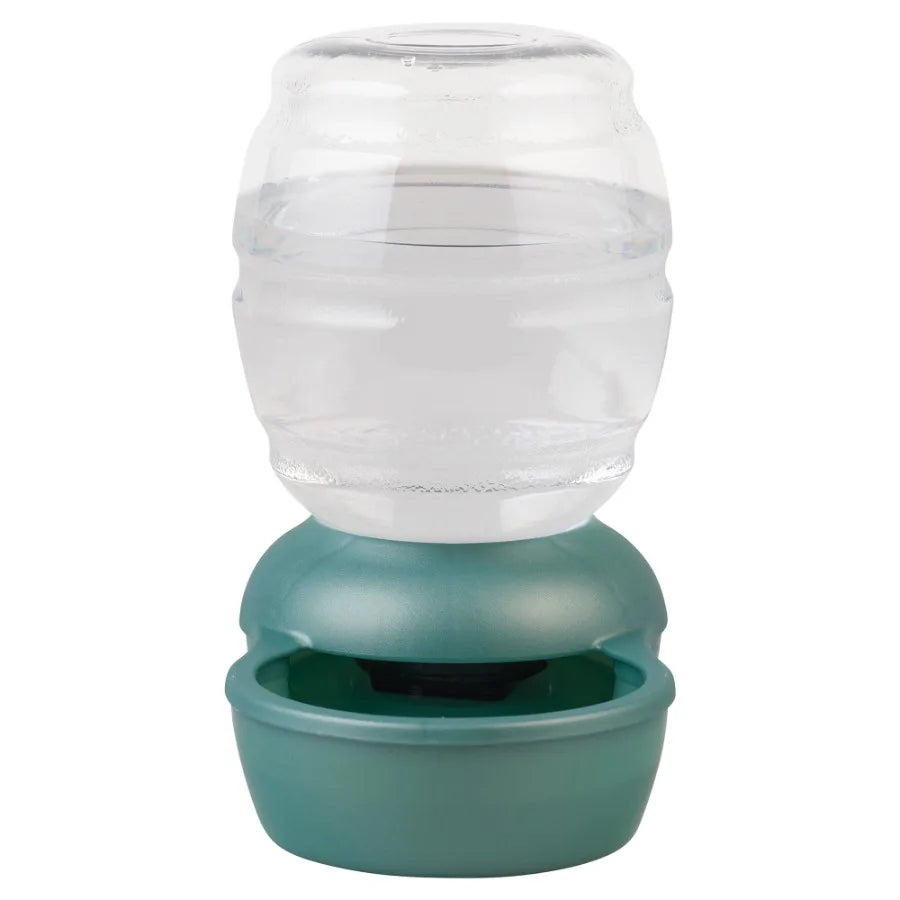 Innovative Gravity Pet Waterer with Microban Protection for Cats and Dogs - 1 Gallon Capacity Ideal for Home Use and Outdoor