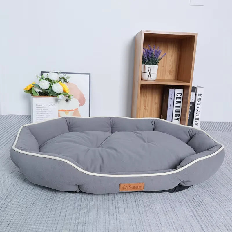 Pet Sofa Sleeping Bed Large Space Winter Warm Soft Plush Pet Cushion Large Size For Indoor Cats Dogs Wear-resistant Non-slip Bed