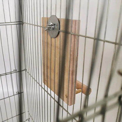 Bird Mirror with Perch Parrot Birdcage Stands for African Greys Cockatiels
