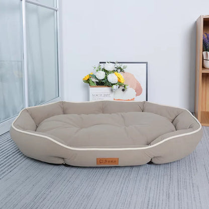 Pet Sofa Sleeping Bed Large Space Winter Warm Soft Plush Pet Cushion Large Size For Indoor Cats Dogs Wear-resistant Non-slip Bed