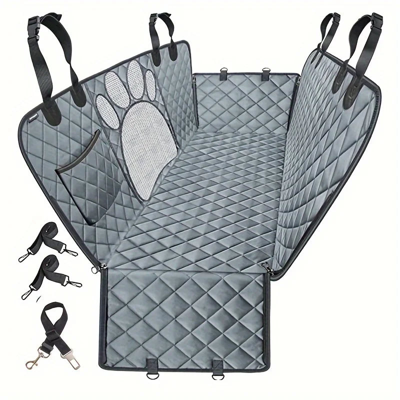Dog Seat Cover, Pet Dog Seat Cover, Hammock Heavy Duty Scratch Resistant Anti Slip Durable Soft Pet Rear Seat Cover for Cars