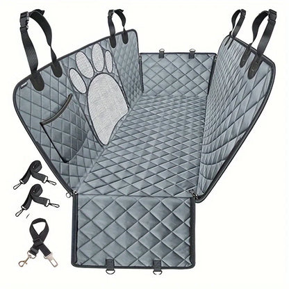 Dog Seat Cover, Pet Dog Seat Cover, Hammock Heavy Duty Scratch Resistant Anti Slip Durable Soft Pet Rear Seat Cover for Cars