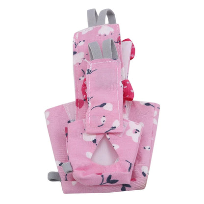Parrot Diaper with Bowtie Cute Colorful Fruit Floral Cockatiel Pigeons Small Medium Large Pet Birds Flight Suit Clothes Washable