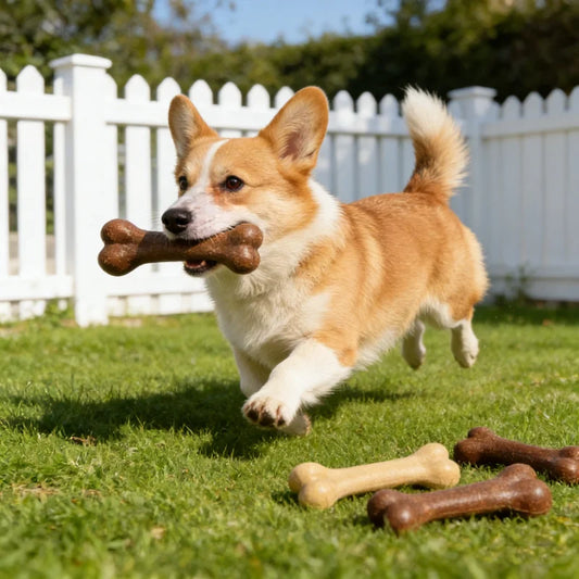 Dog Bone Chews Toys Nearly Indestructible Natural Non-Toxic Anti-bite Puppy Toys For Small Medium Large Dogs