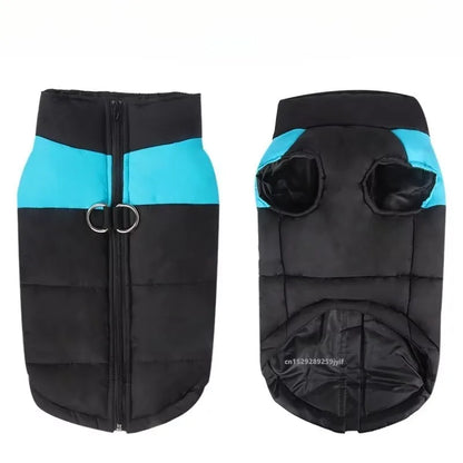 Waterproof Warm Dog Clothes Pet Coat Winter Vest Padded Zipper Jacket Small Medium Big Dogs
