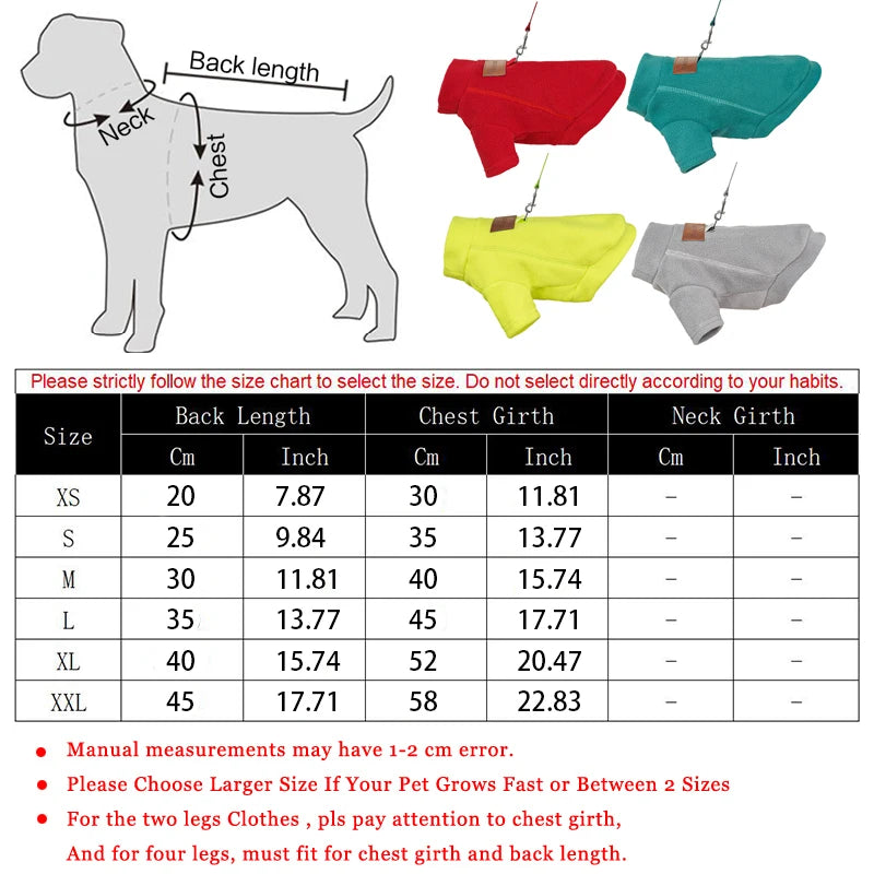 Winter Warm Dog Clothes for Small Dogs Fashion Dog Hoodies Solid Color Puppy Sweatshirt Soft Cat Pullovers Chihuahua Pet Hoodies