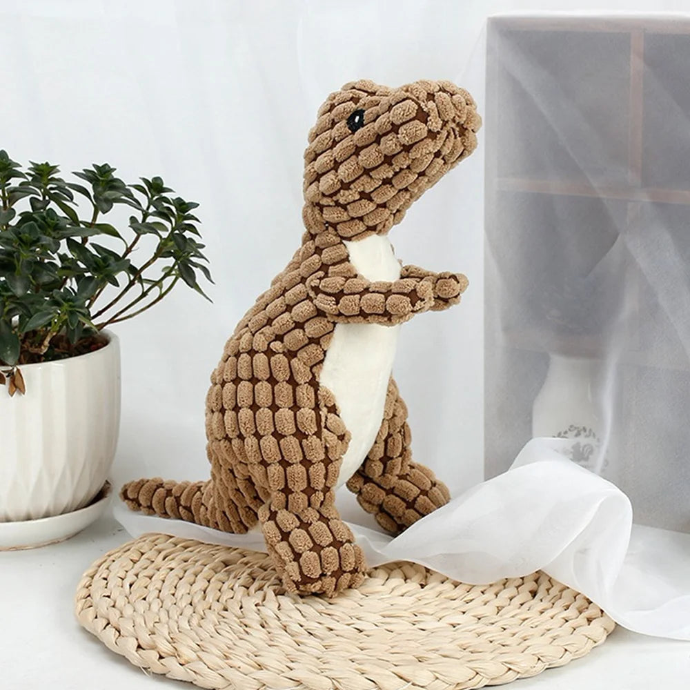 Cats and Dogs Pet Plush Dinosaur Toys Interactive Dog Chew Toys Plush Stuffing Dog Toys for Small Dogs