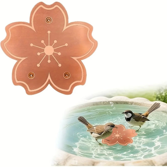 99.9% Pure Copper Bird Bath Cleaner Disc Physical Water Purifier Bird Water Feeder Outdoor Garden Birdbath Accessory
