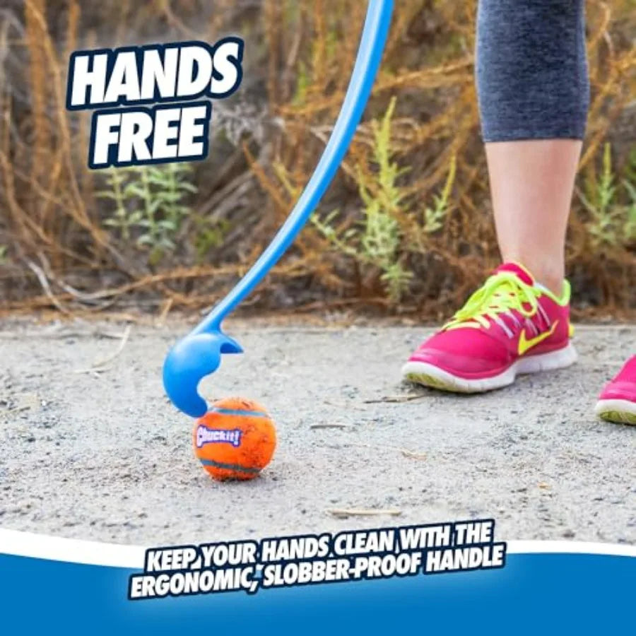 Dog Ball Launcher 12M with 12" Handle Length for Medium 2.5" Dog Balls For Dogs 20-60 lb, Plastic Pet Fetch Ball Thrower,