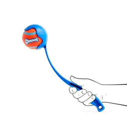 Dog Ball Launcher 12M with 12" Handle Length for Medium 2.5" Dog Balls For Dogs 20-60 lb, Plastic Pet Fetch Ball Thrower,