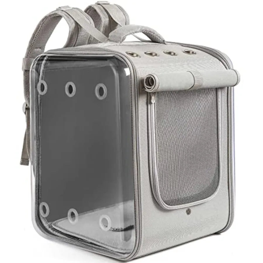 Cat Backpack Carrier Large Pet Backpack Carrier 17lbs Load-Bearing Ventilated Design Dog Backpack Carrier for Small Dogs Sturdy