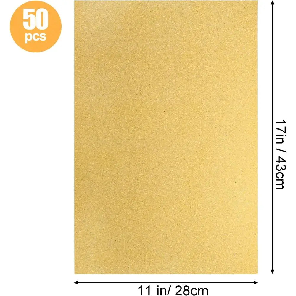 50 Pieces 11x17 Inch Bird Cage Liner Paper, Pet Bedding Accessories for Parrot Cages