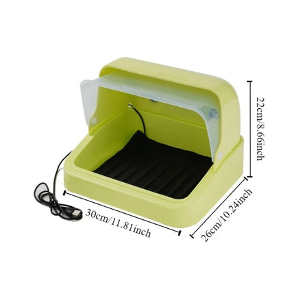 Visual Bird Incubator 3-speed Adjustment Adjustable Heat Chick Brooder Thermostat Controlled Bird Brooding Box Poultry Habitat