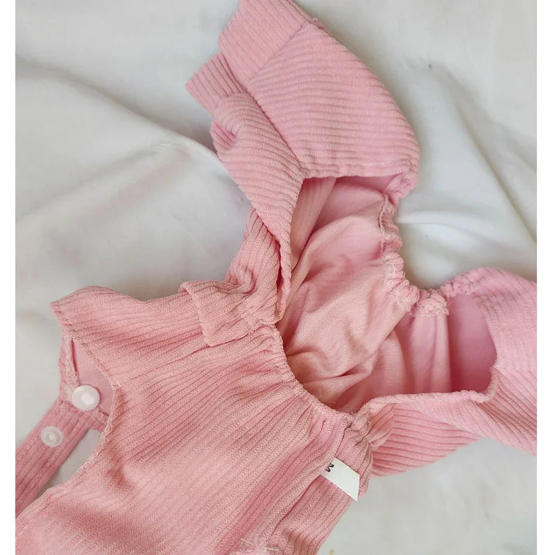 Cute Dog Jumpsuit Pink Yellow Strap Jumpsuits Clothing For Chihuahua Pet Overalls Pajamas For Small Medium Dogs XXL