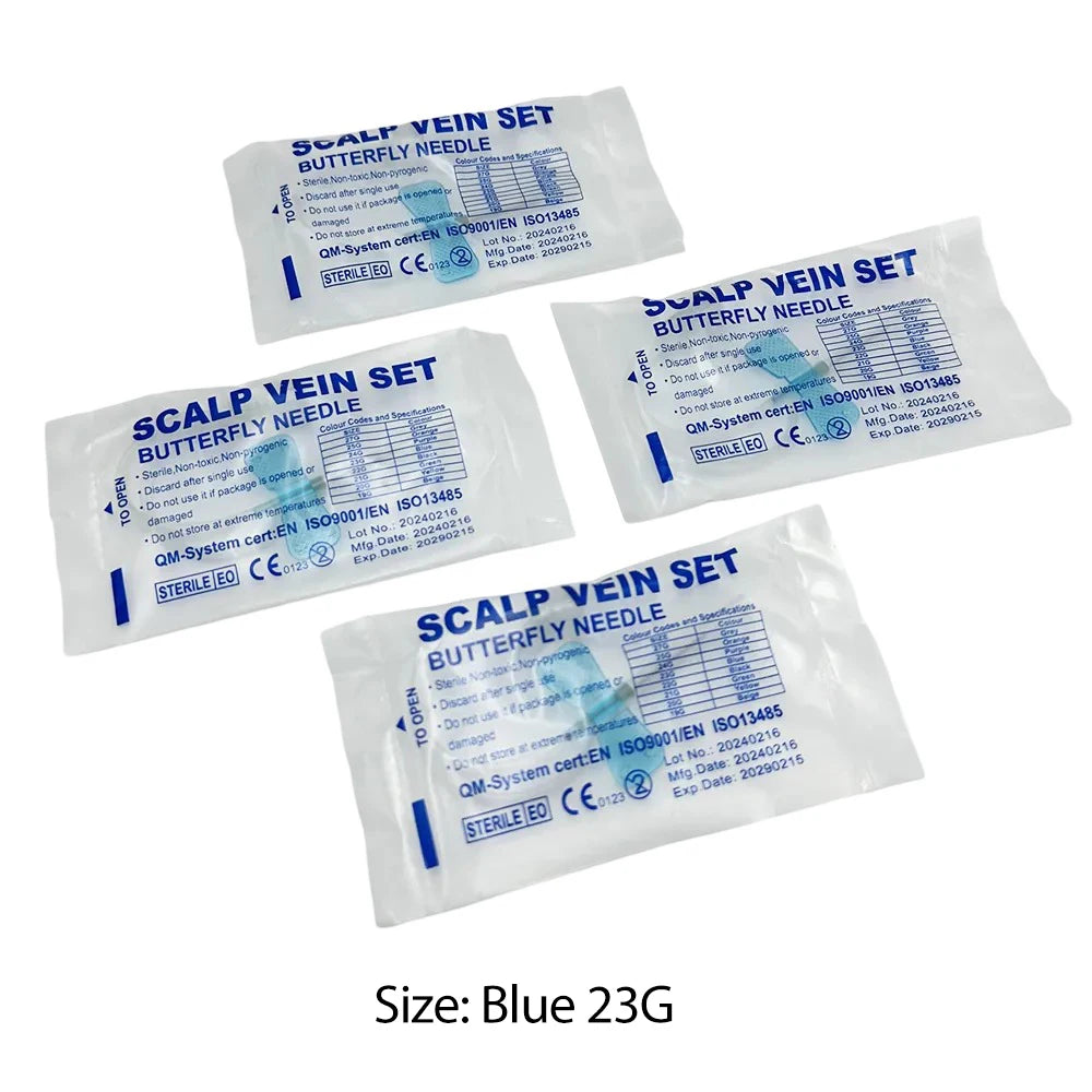 50pcs/lot Disposable Butterfly Blood Infusion Needle double wing type Blood Infusion Needle Pet Care