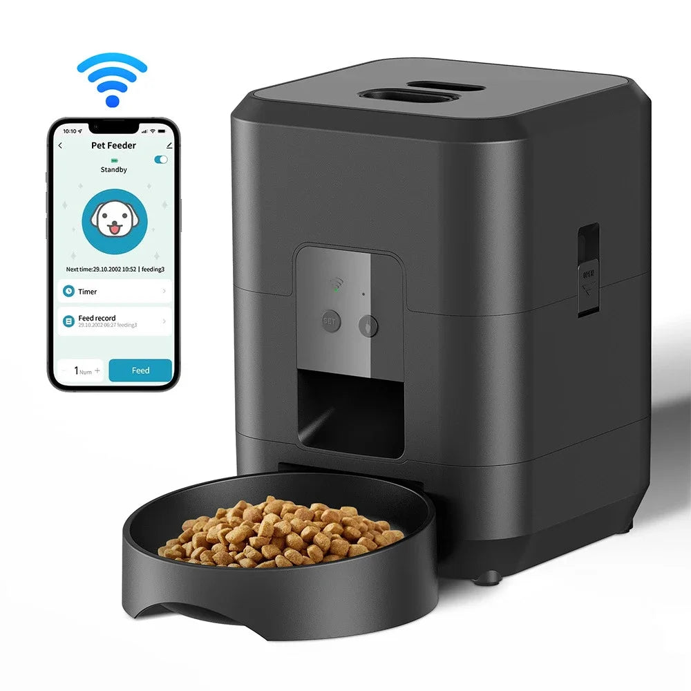 Petavista Automatic Cat Feeder Pet Smart WiFi Food Kibble Dispenser Remote Control Auto Feeder For Cat Dog Dry Food Accessories
